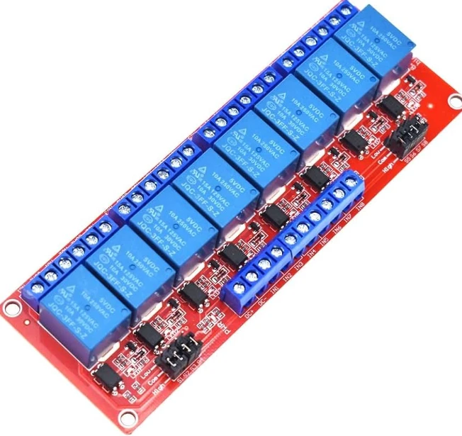 8 channel relay module 12v  10A